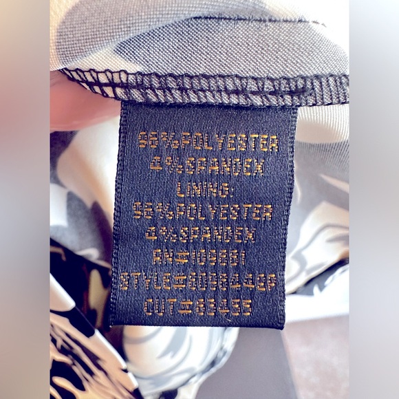 Donna Ricco - Vanilla/Black Sleeveless Dress - Picture 9 of 11